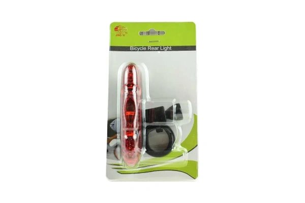 Фонарь задний LS 07023\JX-358-2 20lm,5 светодиодов,4режима,встроенный Li аккум,микроUSB,красный